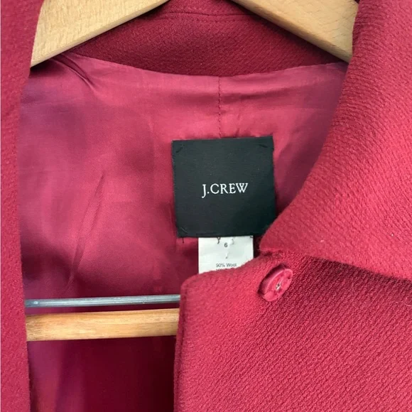 J. Crew WOOL Red Dress coat from Gilmore Girls - Picture 5 of 11